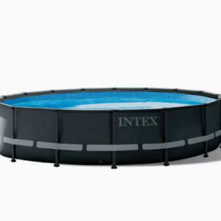 Piscina Ultra XTR Frame INTEX 488 x 122 cm, 19.156L, con Bomba de Arena, Escalera, Cobertor y Tapiz
