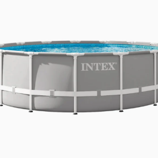 Piscina Estructural Redonda INTEX Prism Frame 457m x 122m, 16.805L, con Bomba, Escalera y Cobertor