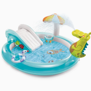 Piscina Centro de Juegos Gator INTEX con Tobogan y Pulverizador