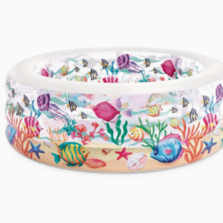 Piscina Inflable INTEX Fishy Fun con Piso Inflable 152 x 56 cm, 360L