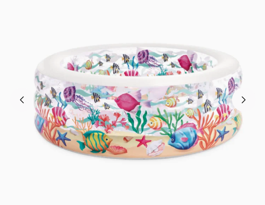 Piscina Inflable INTEX Fishy Fun con Piso Inflable 152 x 56 cm, 360L