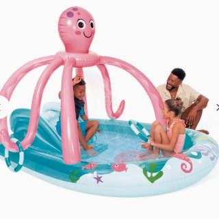 Piscina Centro de Juegos con Aspersor INTEX Friendly Octopus