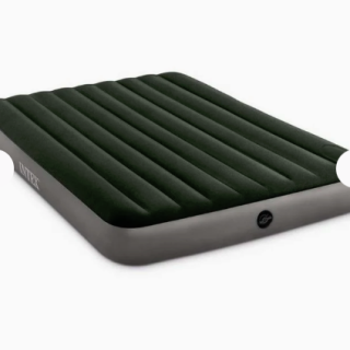 Colchón Inflable con Inflador de Pie INTEX 2 Plazas Downy 152x203x25 cm